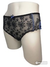 EMPREINTE - SLIP COLORIS noir/bleu REF 02161  SAPHIR ELISE FR42 DE/EUR40