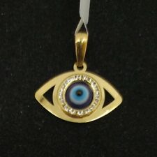 Pendentif Or 18K 750 Mls. Oeil Turc 19 Mm
