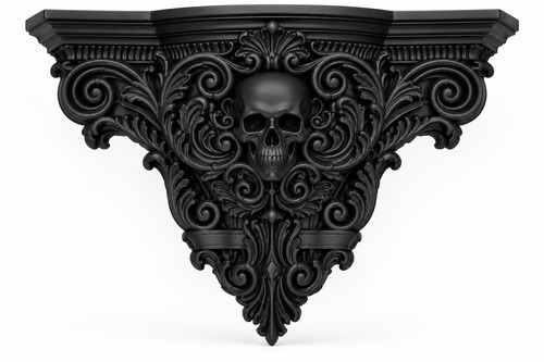 Console crâne baroque l art - baroque,