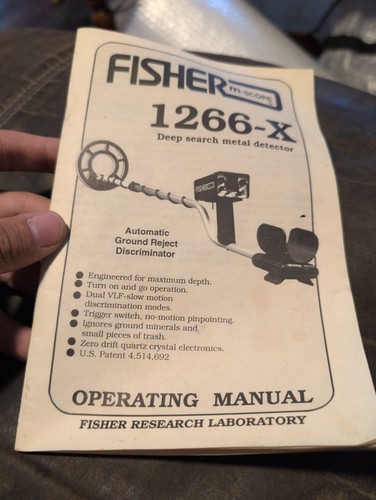 Fisher 1266 metal - metal, detector