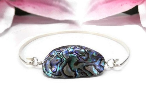 Abalone shell bracelet - shell,