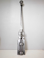 40cm,Targette en Fer Forgé, Porte ou Fenêtre,Verrou,Vintage, Feuille d'Acanthe