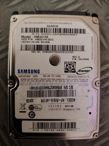 Disque dur interne samsung 320 - disque,