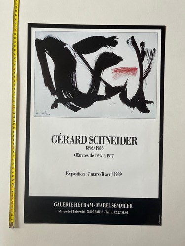 Gérard schneider 1989 - schneider, vintage