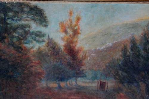 Tableau ancien huile sur toile - ancien,