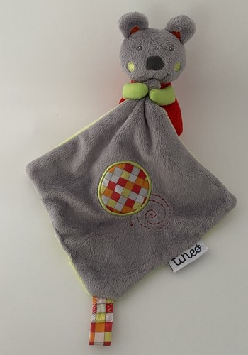Doudou peluche plat souris - peluche,