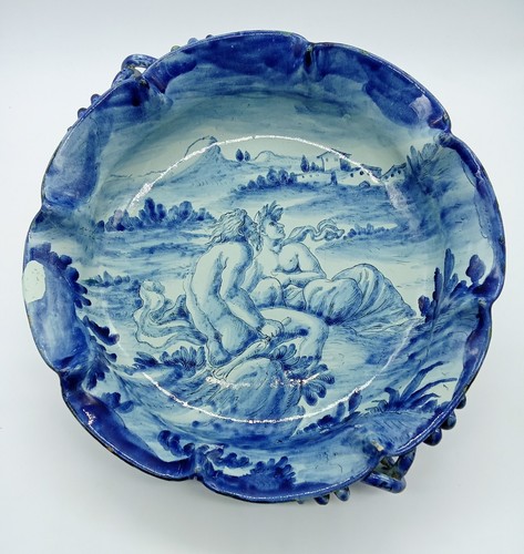 Plat coupe faience - plat, /