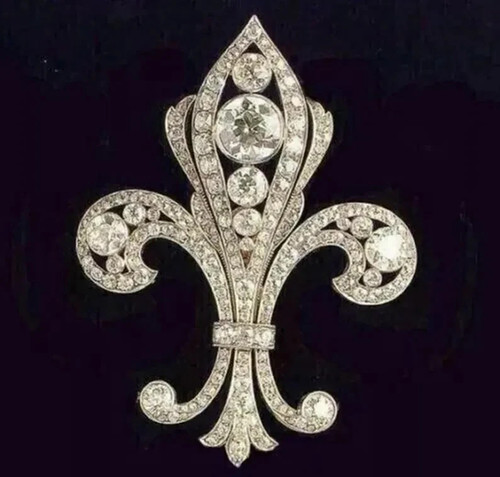 Broche ancienne art déco
