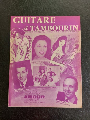 Ancienne partition guitare - partition,