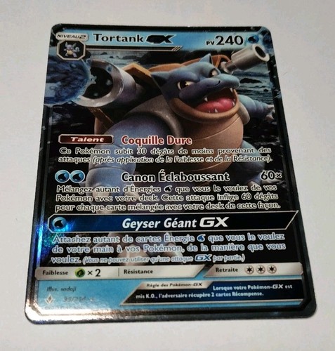 Carte pokémon tortank - pokémon, gx