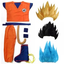 Déguisement son goku  Cosplay dragon ball 8 pièces costume enfant ou adulte