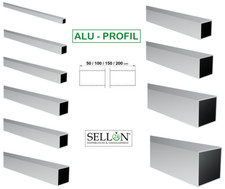 Tube carré aluminium - tube, en
