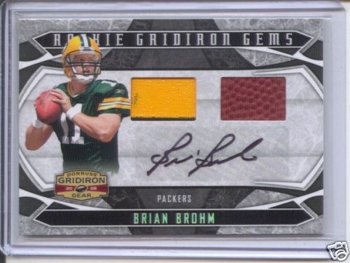 Brian brohm rookie auto - rookie, 2x