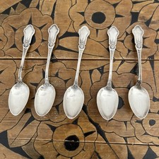 5 Petites Cuillère En Argent