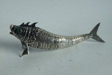 Poisson articulé argent