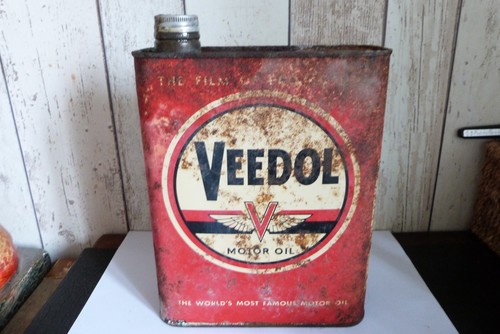 Ancien bidon huile - huile, veedol