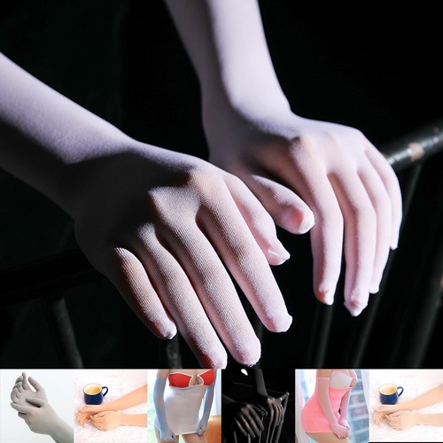 Gants longs transparents