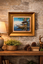 Tableau 3D relief aigle et