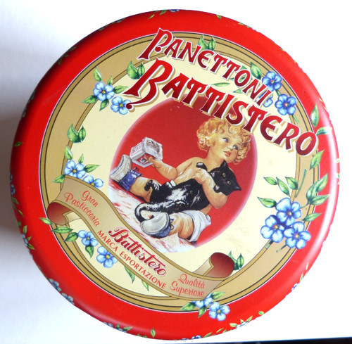 Boîte métal panettone - boÎte, motif