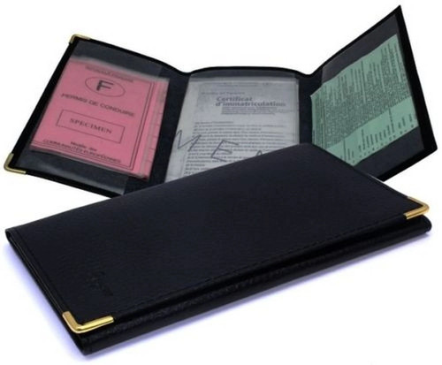 étui pochette carte grise - Étui,
