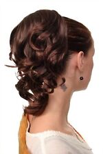Postiche / Tresse Ondulé mi-Long 35 CM 1 Peigne+Bande Élastique Braun Châtaigne