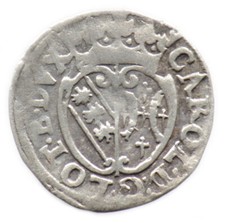 1/2 GROS 1624-1634 DUCHE DE LORRAINE / FRANCE Féodale - Charles IV