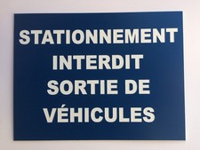 plaque, panneau "STATIONNEMENT