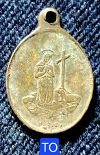 Belle Méd. 21 x14,5mm- Ste Solange Martyre De La Chasteté Patronne Du Berry PPN