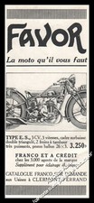 Publicité Moto FAVOR Type