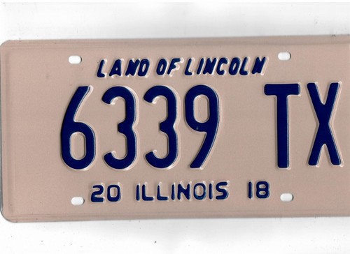 Illinois 2018 license plate - illinois,