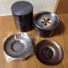 Service à thé en cuivre pur