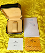 Boîte de montre vide BREITLING avec manuel et manuel Breitling (japonais) #W76