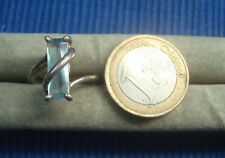 B33 Jolie Bague Argent Massif