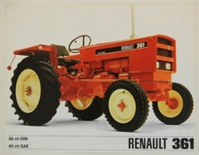 prospectus brochure tracteur Renault 361 tractor traktor prospekt trattore