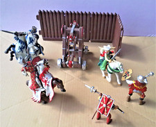 Lot chevaliers moyen-âge + bélier Papo