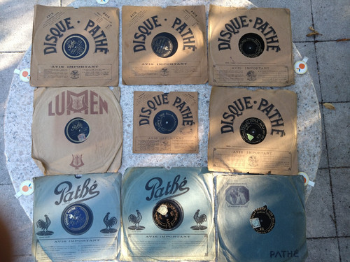 Lot disques pathé - lot, 14