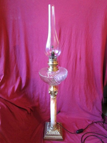Lampe petrole bronze et - bronze,
