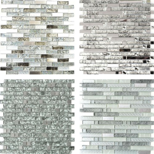 Pâte verre inox mosaïque - de,