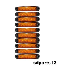10 X 12 Volts Orange 6 Led