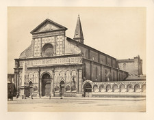 Frith's. Italie, Firenze, Santa Maria Novella Vintage albumen print.  Tir