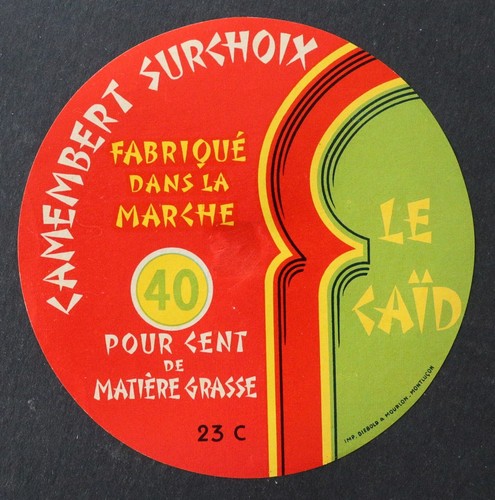Etiquette fromage camembert - fromage, le