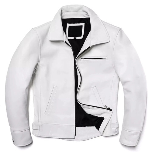Blouson motard blanc en - de,
