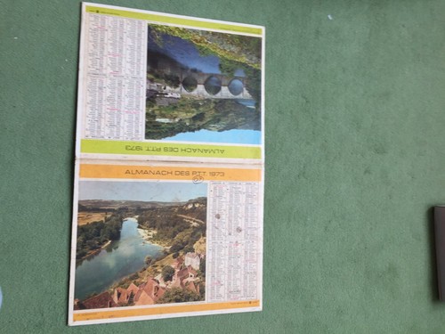 Calendrier almanach ptt - ptt, 1973