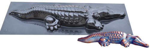 Moule béton crocodile - à,