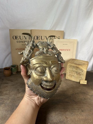 Masque ancien visage - visage, et