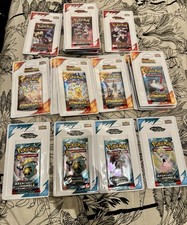 24 Booster Blister Plastique Pokemon Opercule Ev10, Ev9, Ev8 Fr