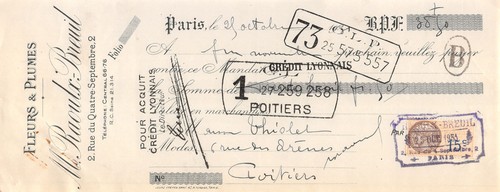 1921 fleurs plumes - 1921,