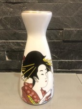 Carafe de service à saké japonais chinois Geisha collection