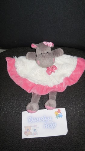 Doudou plat hippopotame zoé - doudou,