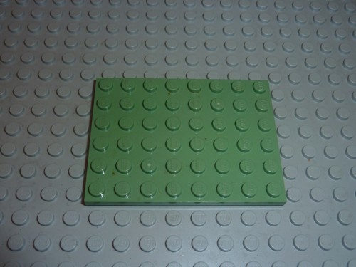 Plaque lego sandgreen plate - sandgreen,